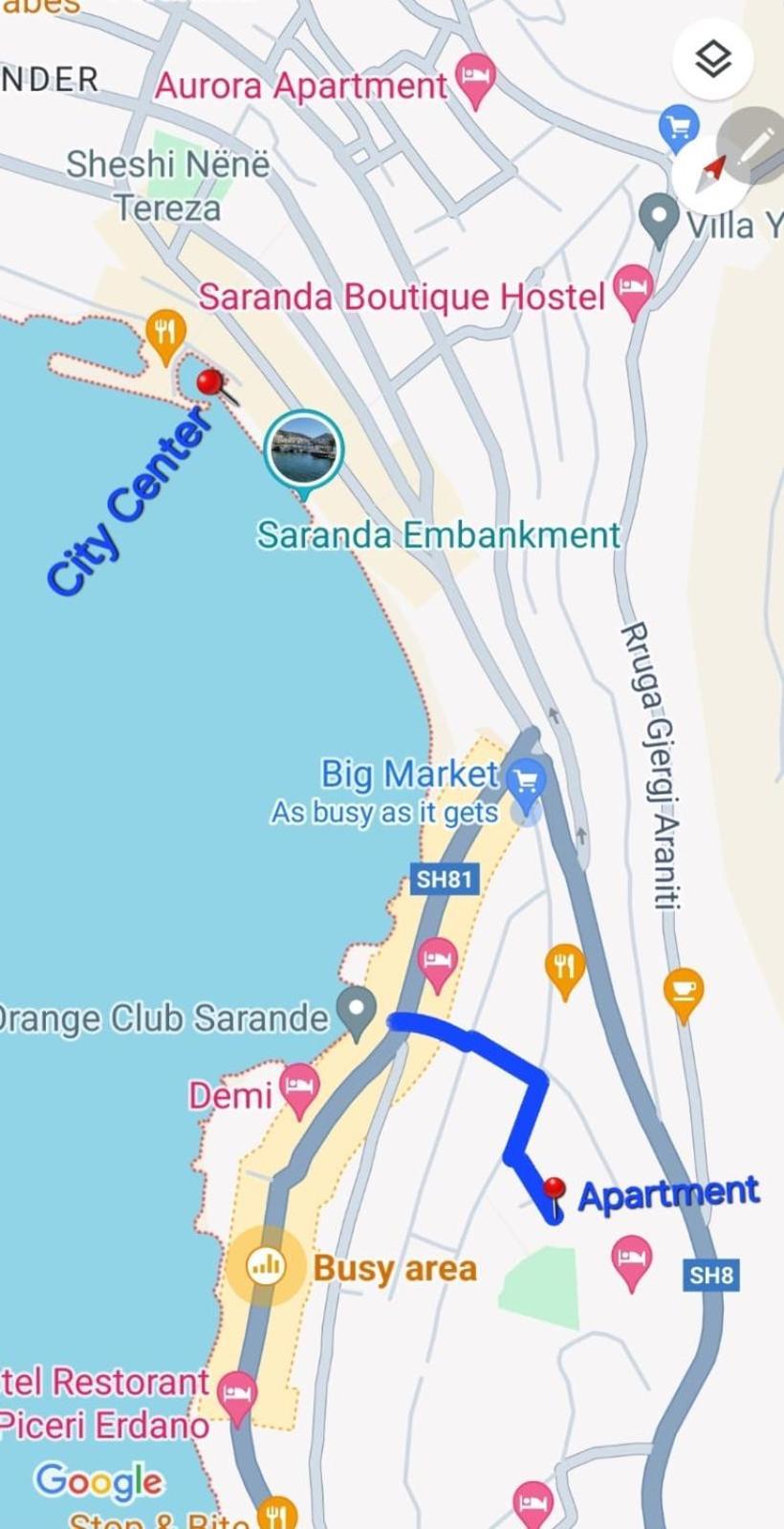 Willa Niko Apartament Saranda Zewnętrze zdjęcie